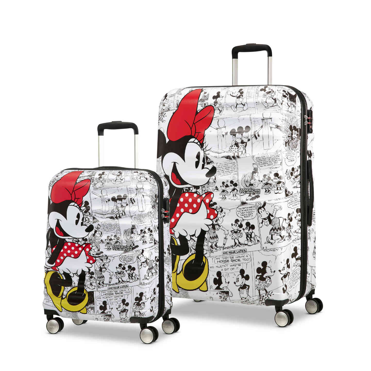 Click here to shop all luggage and bags in everyone's most lovable mouse, Minnie.